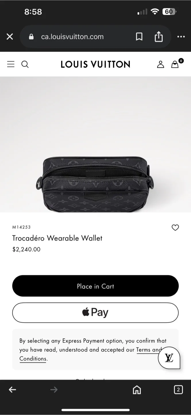 Louis Vuitton Trocadéro Wearable Wallet image indicator(6)