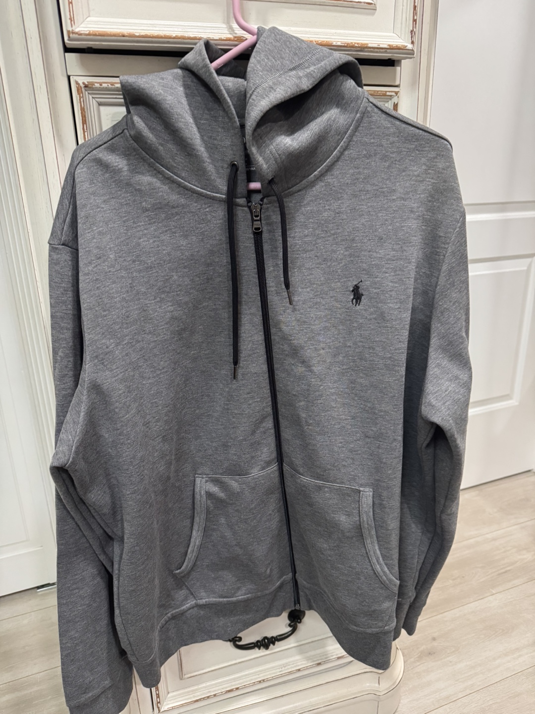 Men's Polo Ralph Lauren Gray Zip-Up Hoodie