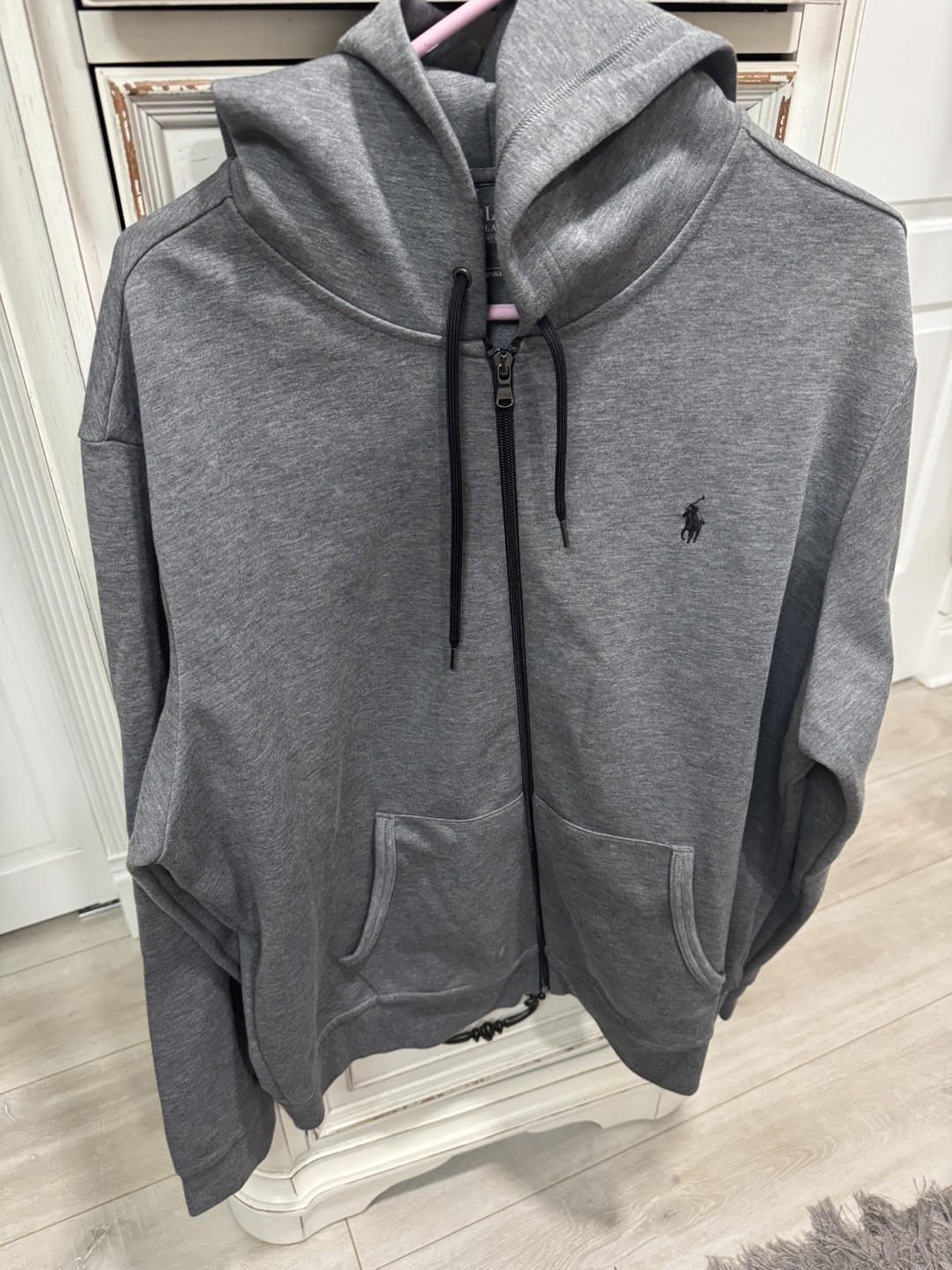 Men's Polo Ralph Lauren Gray Zip-Up Hoodie - photo 4