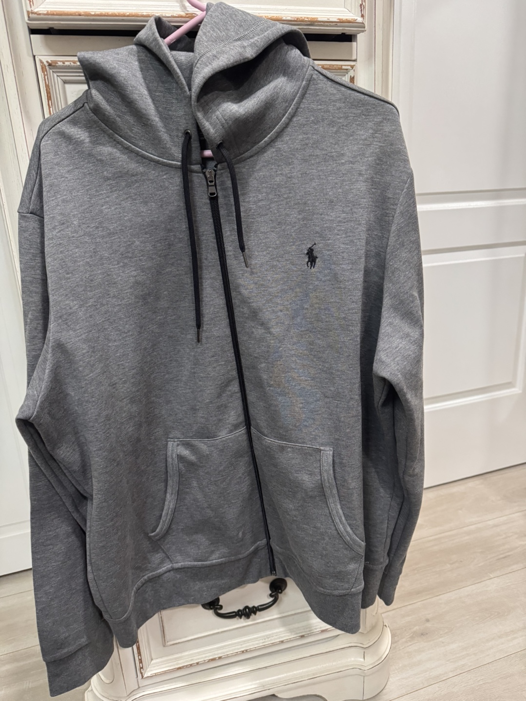 Men's Polo Ralph Lauren Gray Zip-Up Hoodie - photo 5