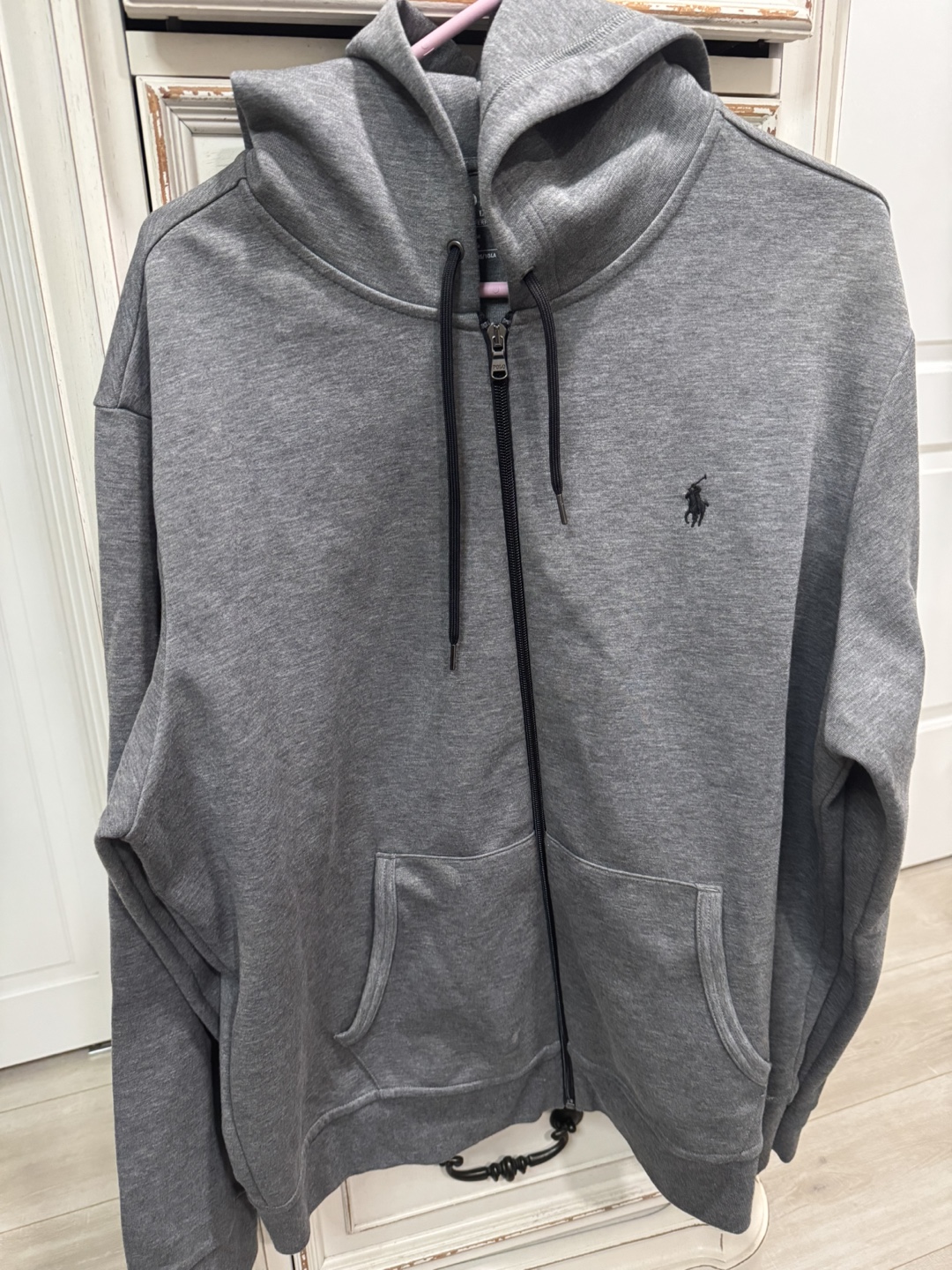 Men's Polo Ralph Lauren Gray Zip-Up Hoodie - photo 2