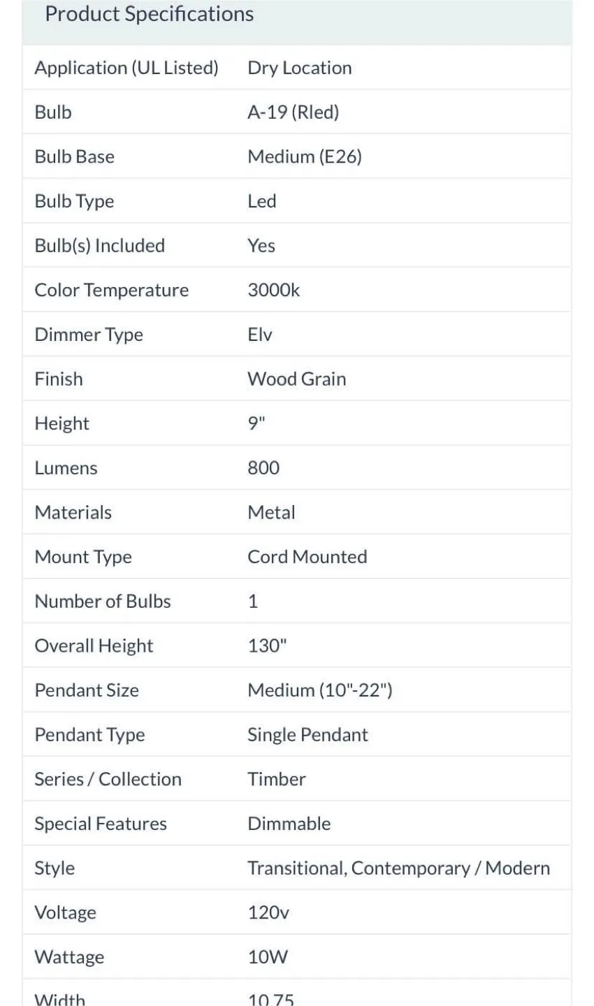 Access Lighting Timber LED Pendant Light image indicator(5)