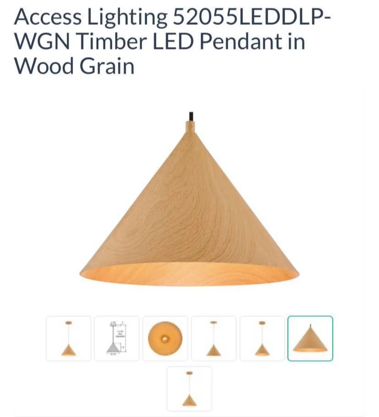 Access Lighting Timber LED Pendant Light image indicator(3)