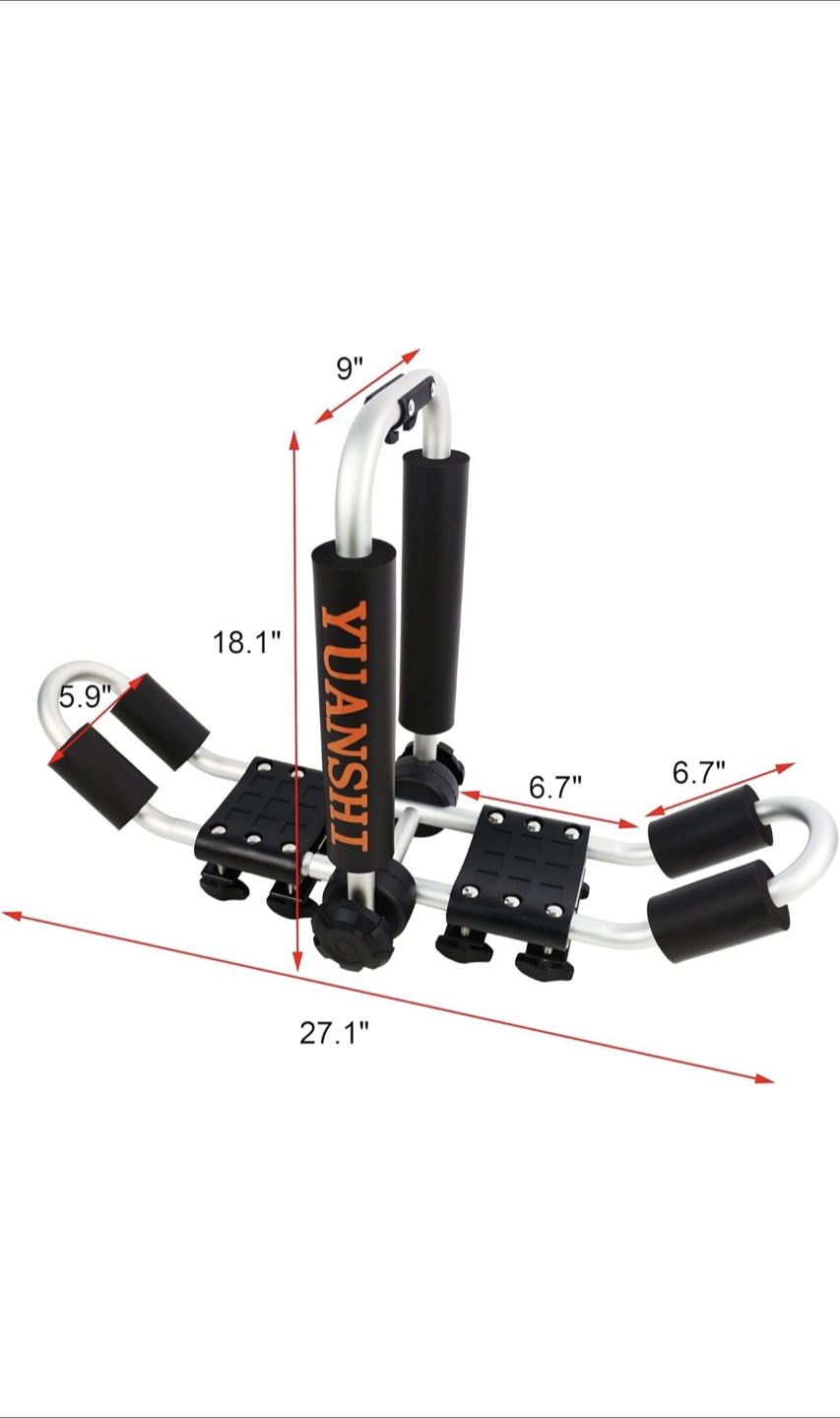 YUANSHI Kayak Carrier - 2-Pack with Straps - photo 3
