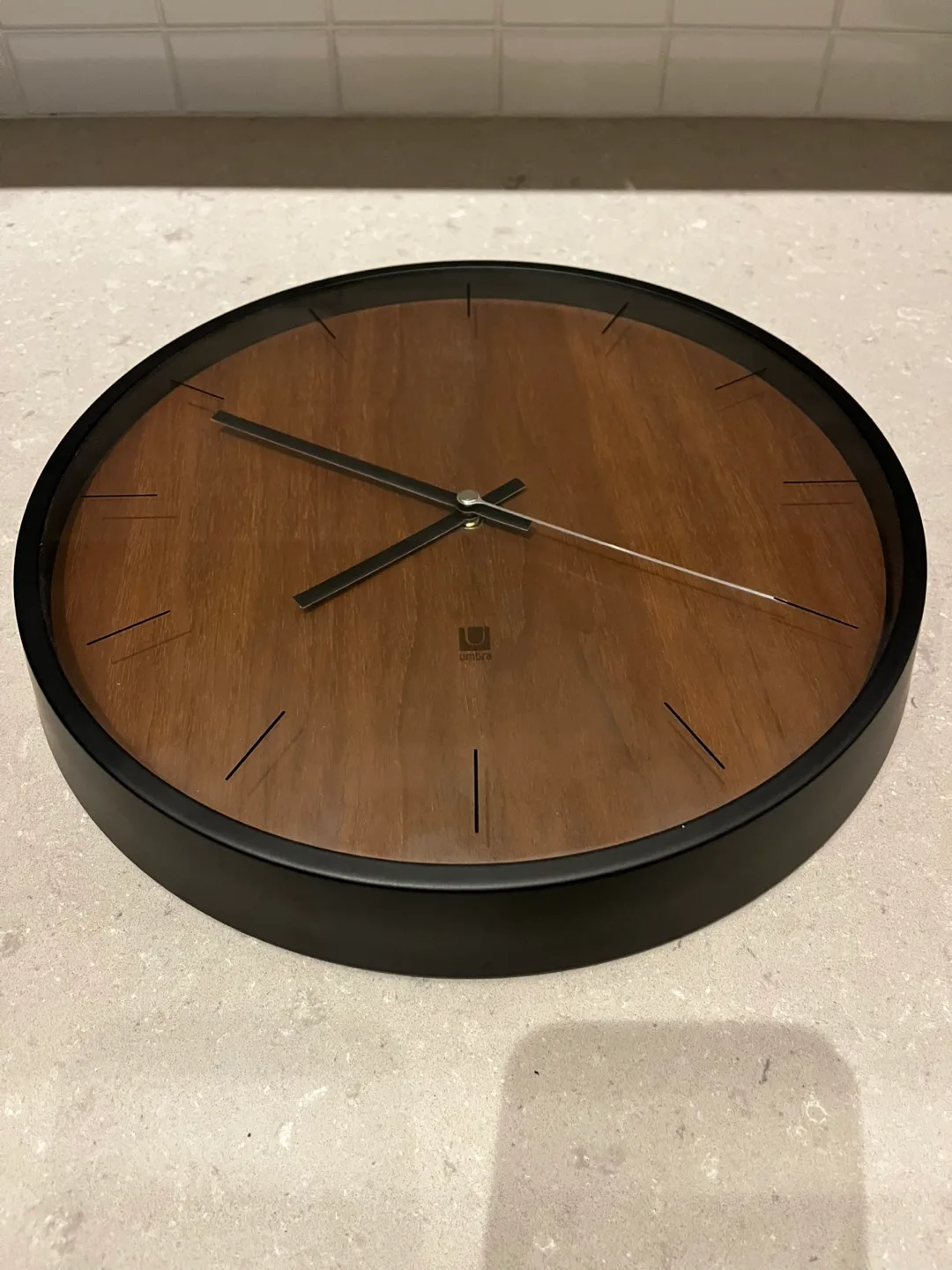 Umbra Wood and Black Wall Clock thumbnail