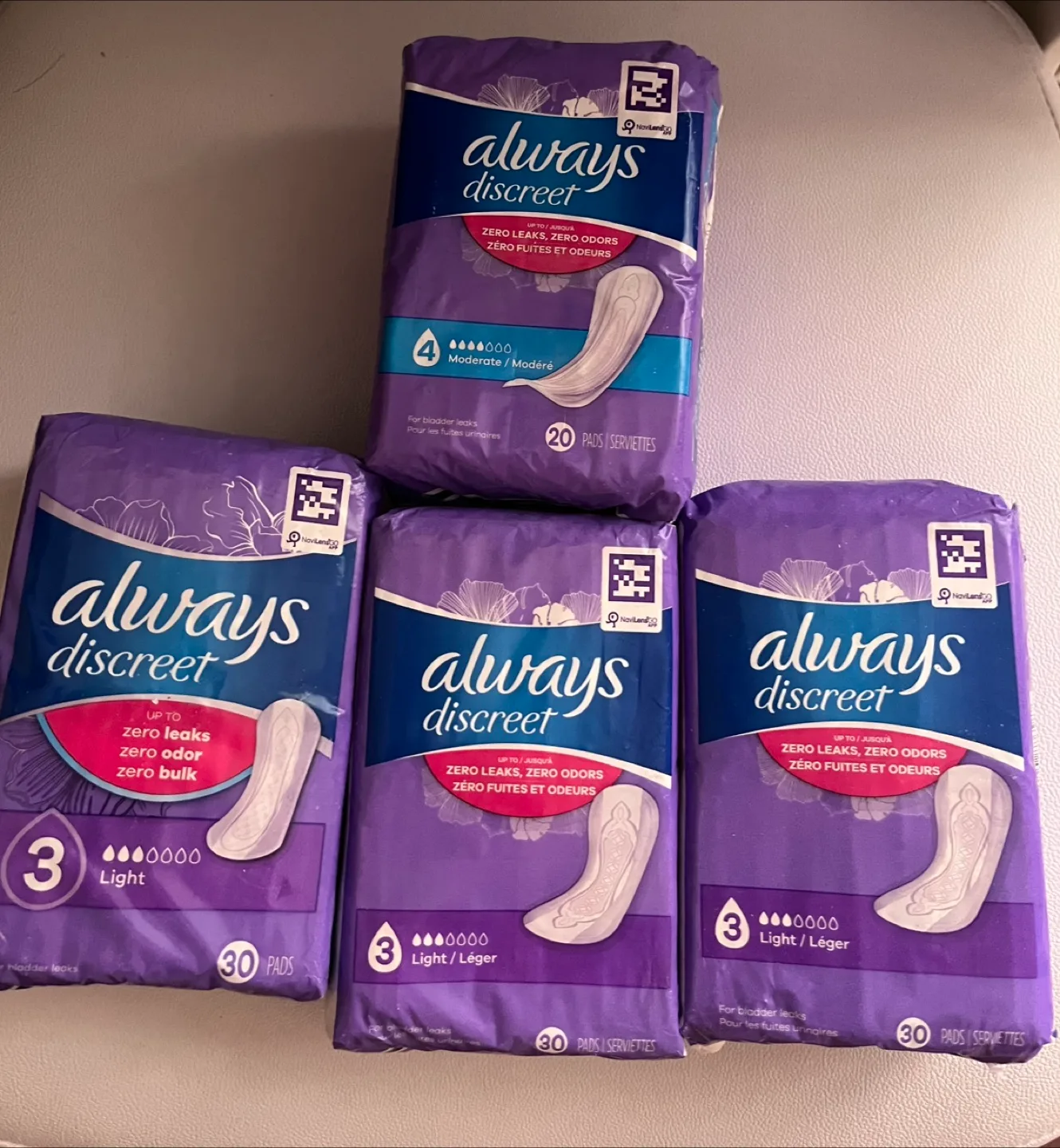 All for $20!Always Discreet incontinence pads thumbnail