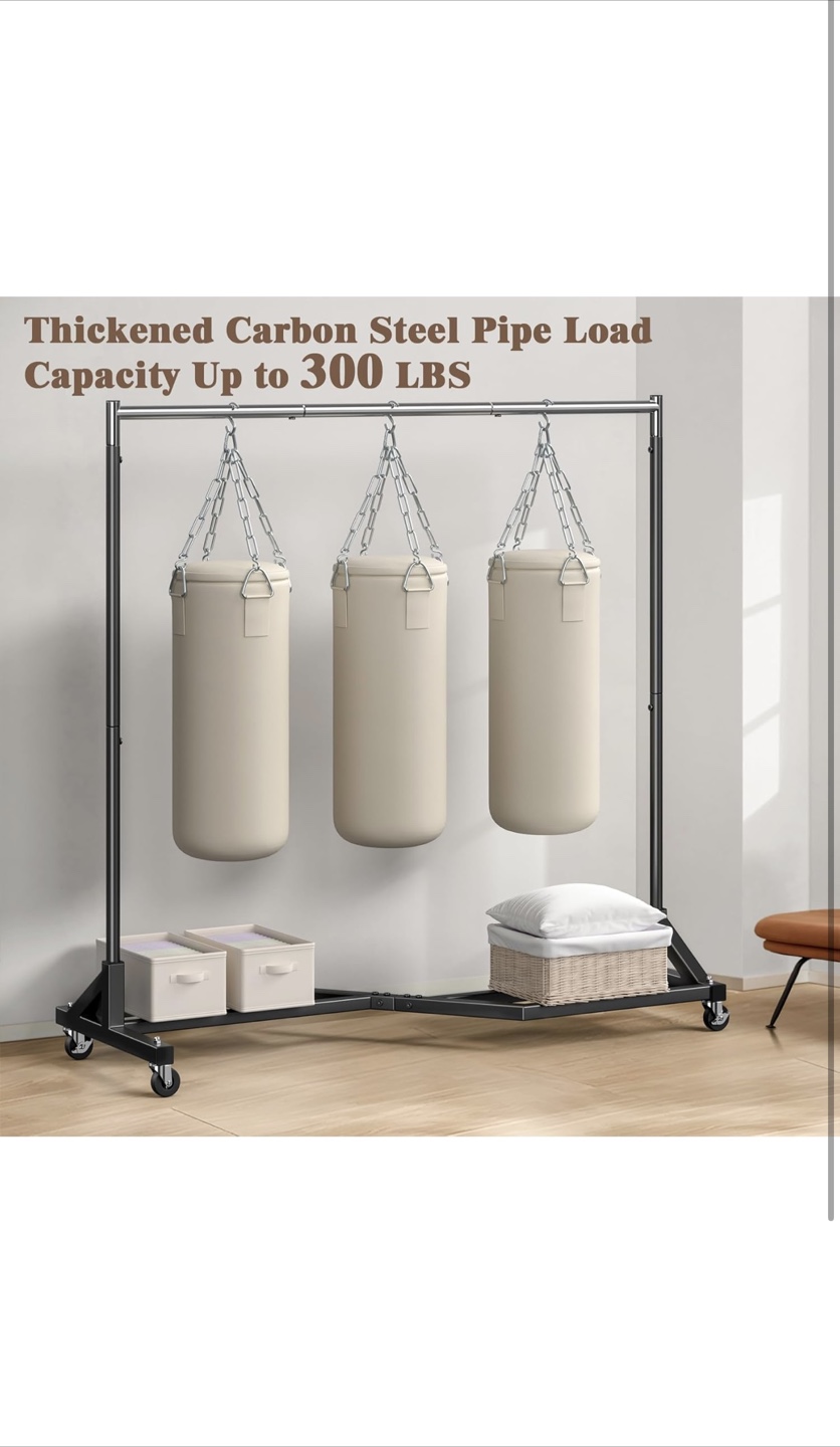 Heavy-Duty Clothes Rack with Pull-Up Bar - 300lbs Capacity - photo 3