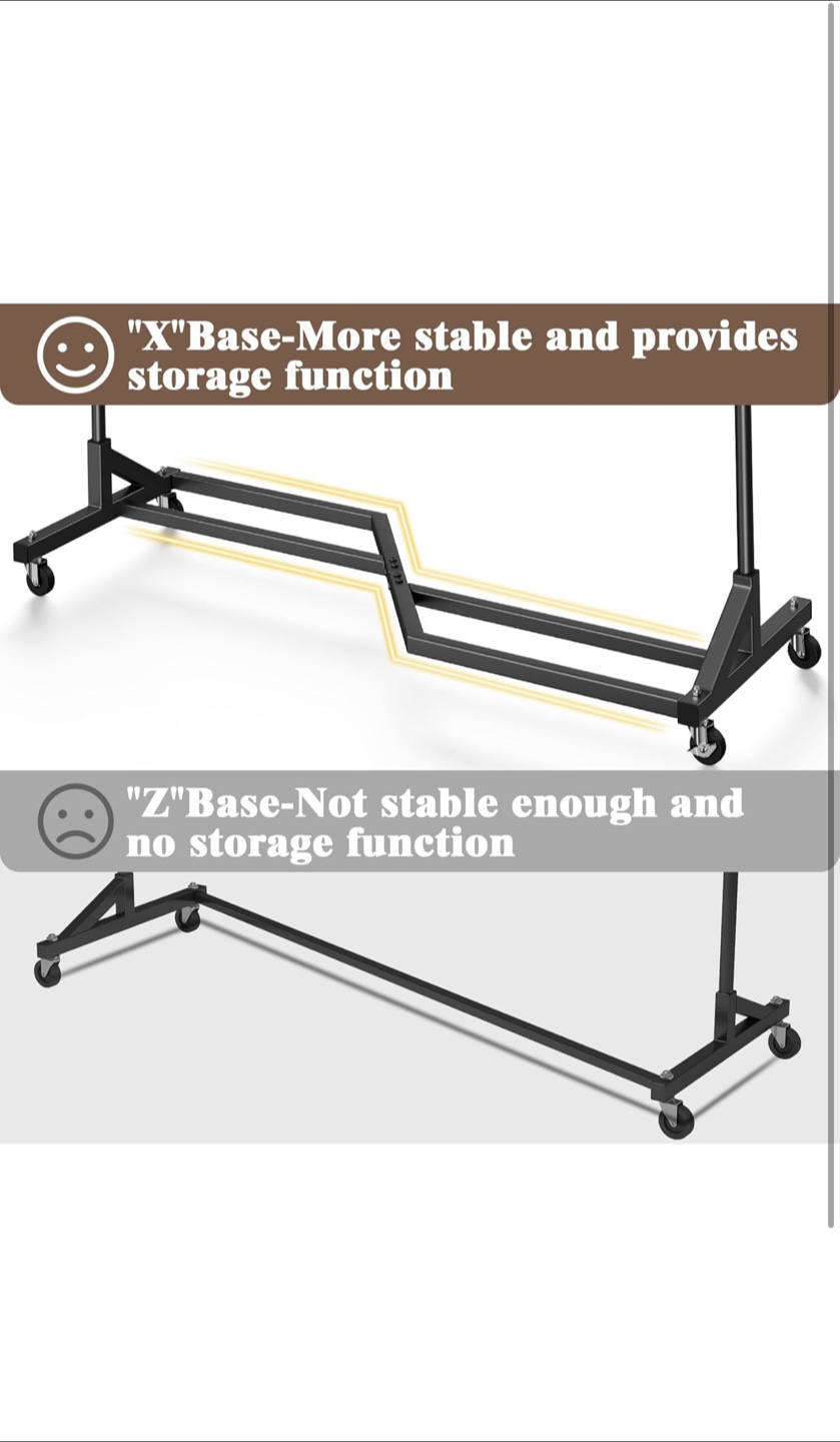 Heavy-Duty Clothes Rack with Pull-Up Bar - 300lbs Capacity - photo 4