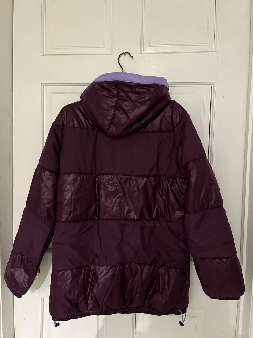 Adidas Purple Puffer Jacket with Lavender Hood image indicator(3)