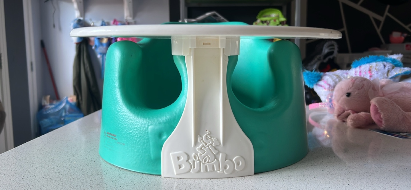 Bumbo Baby Seat with Tray - Teal - photo 2