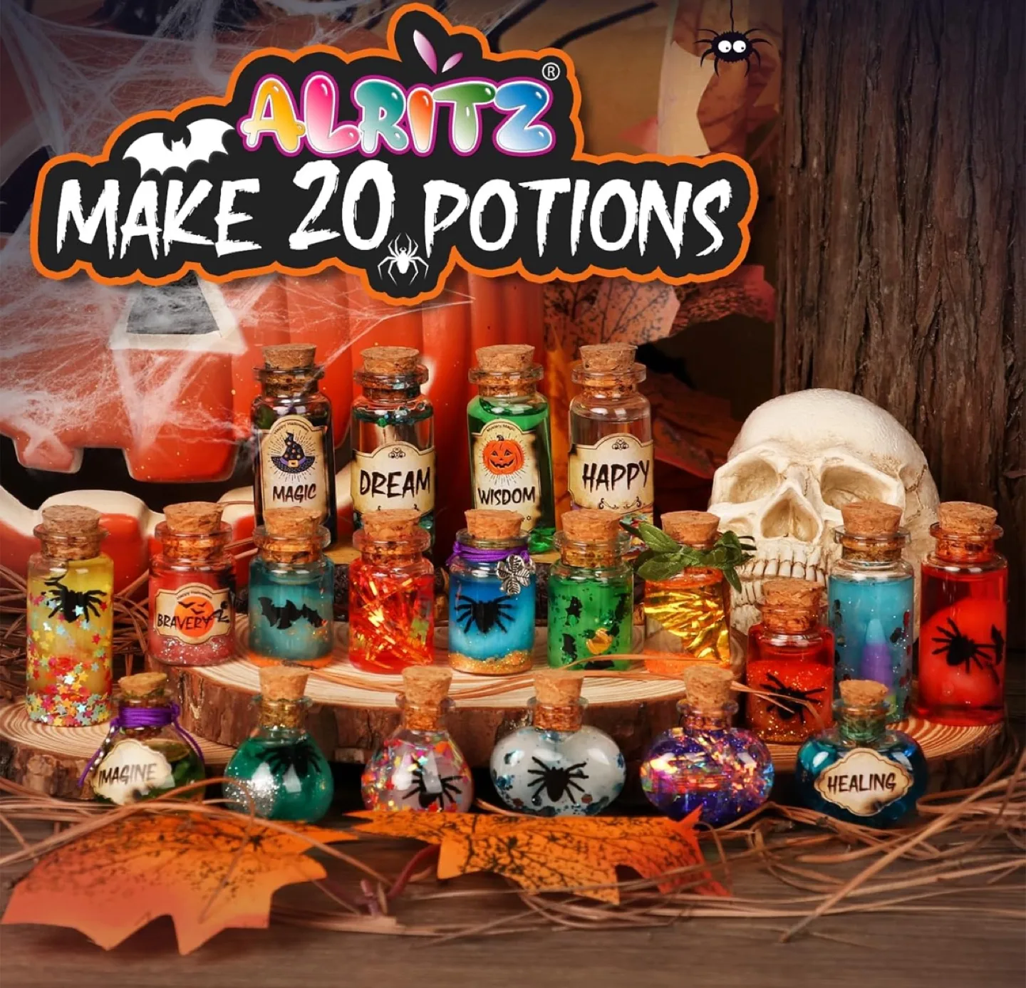 Alritz Mystery Potions Kit - Make 20 Glow-in-the-Dark Potions! image indicator(4)