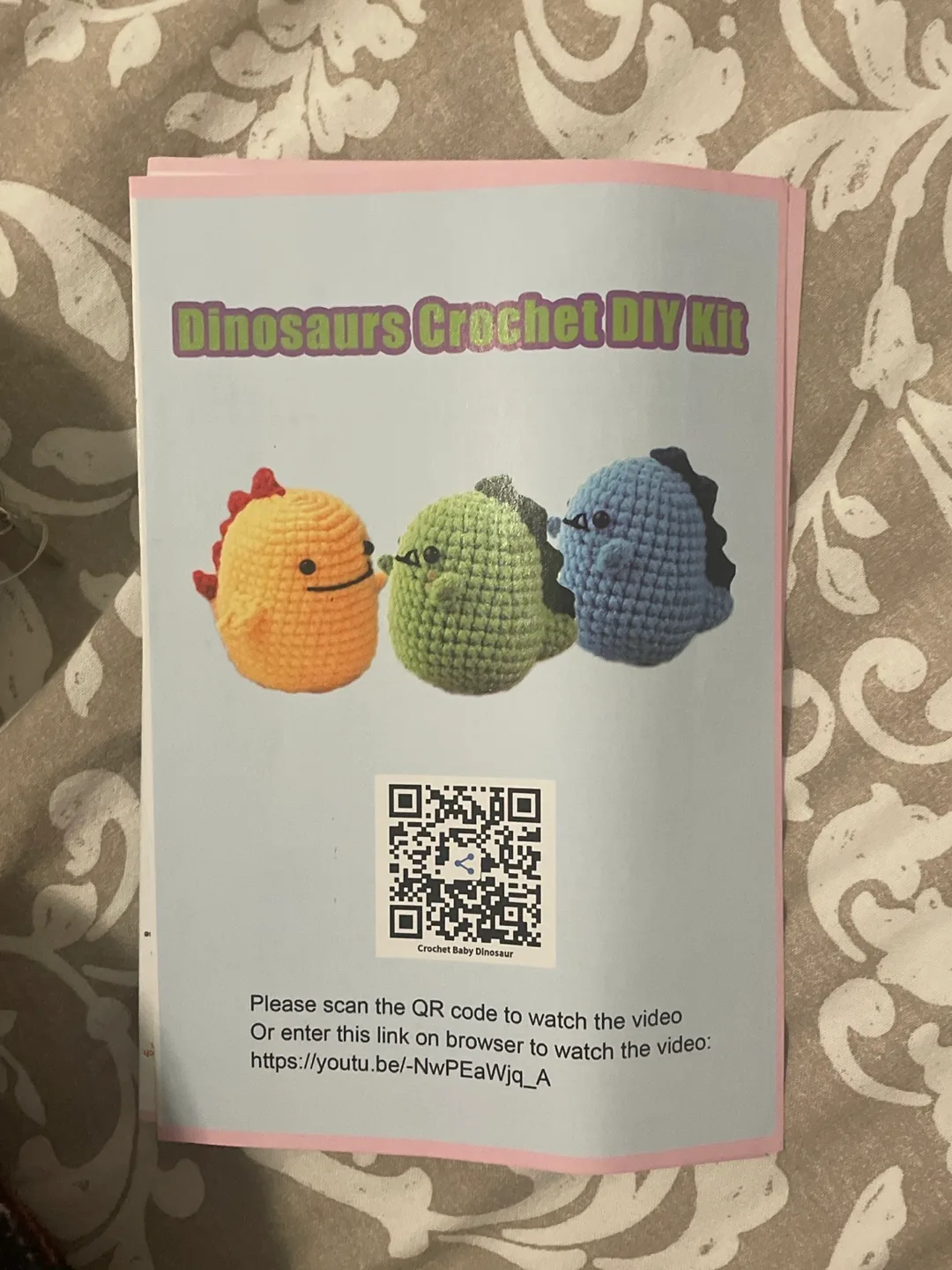 Dinosaur and Bee Crochet DIY Kits image indicator(2)