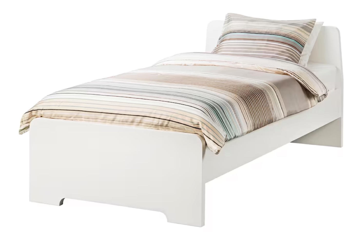 IKEA  Twin Bed Frame (Askvoll) - White