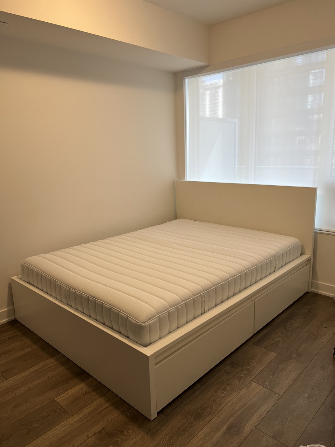 IKEA MALM Queen Bed Frame with Two Storage Drawers