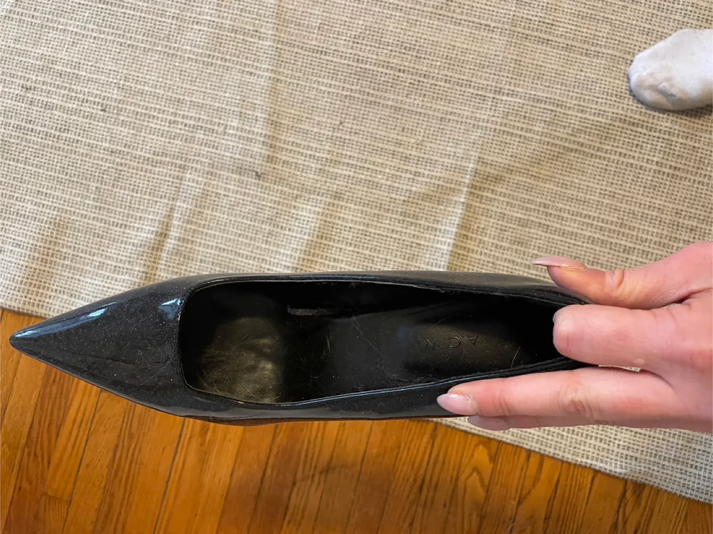 Black Patent Leather Pointed-Toe Heels thumbnail