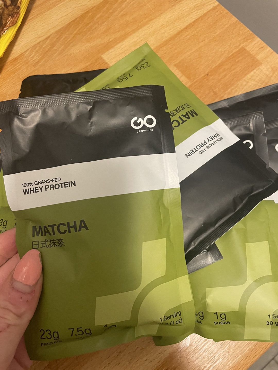 Gogogurt Matcha Whey Protein Powder Single Serve Packets