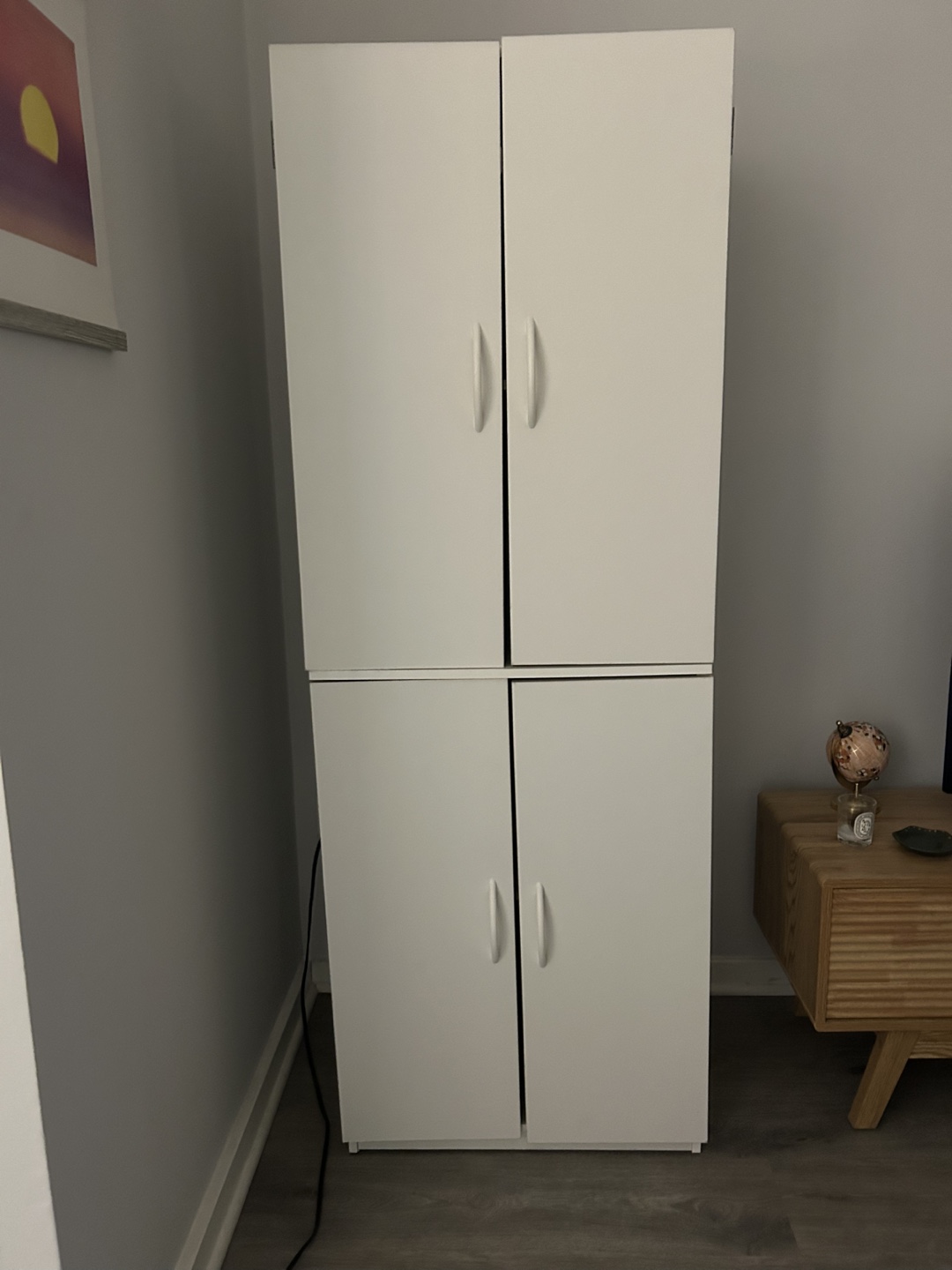 Home White Storage Cabinet - photo 2