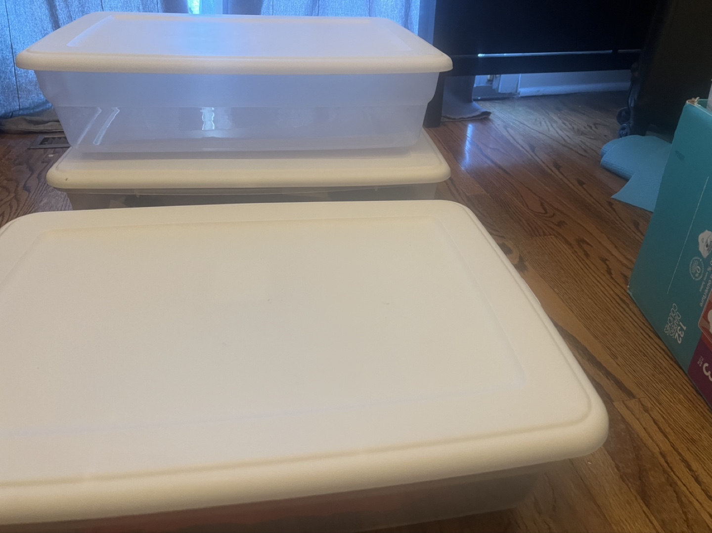 Three Sterilite Storage Containers