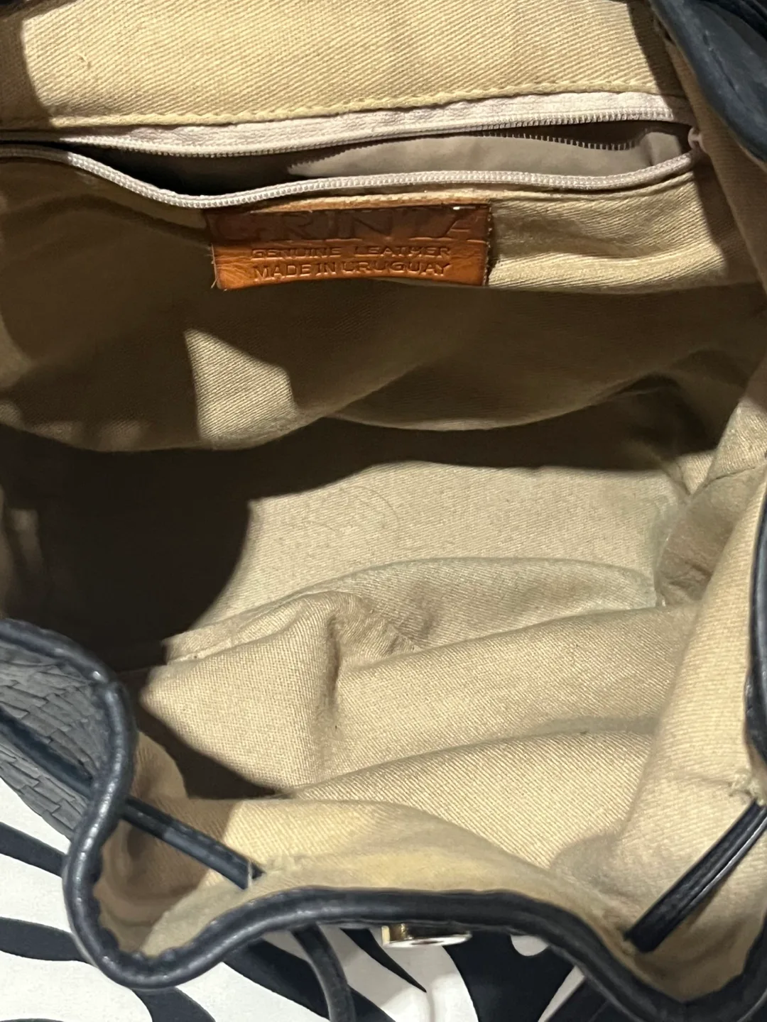 💙 Navy Blue Grinta Genuine Leather Bag 💙 image indicator(9)