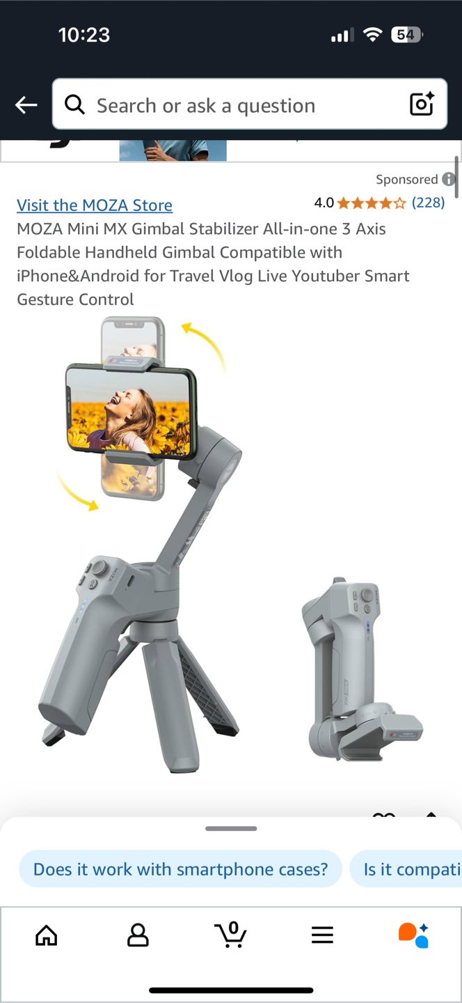 MOZA Mini-MX Smartphone Gimbal Stabilizer
