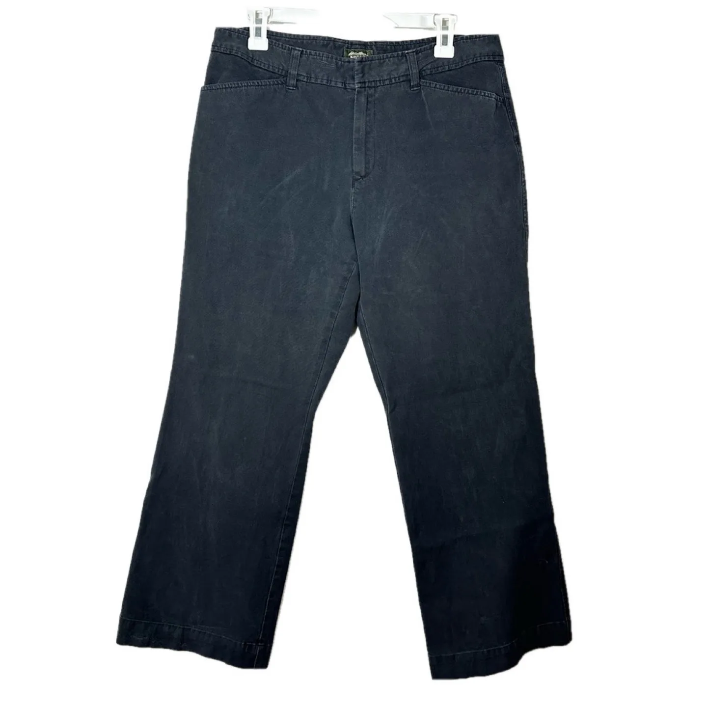 Women's Eddie Bauer Black Bootcut Trousers Size 14 thumbnail