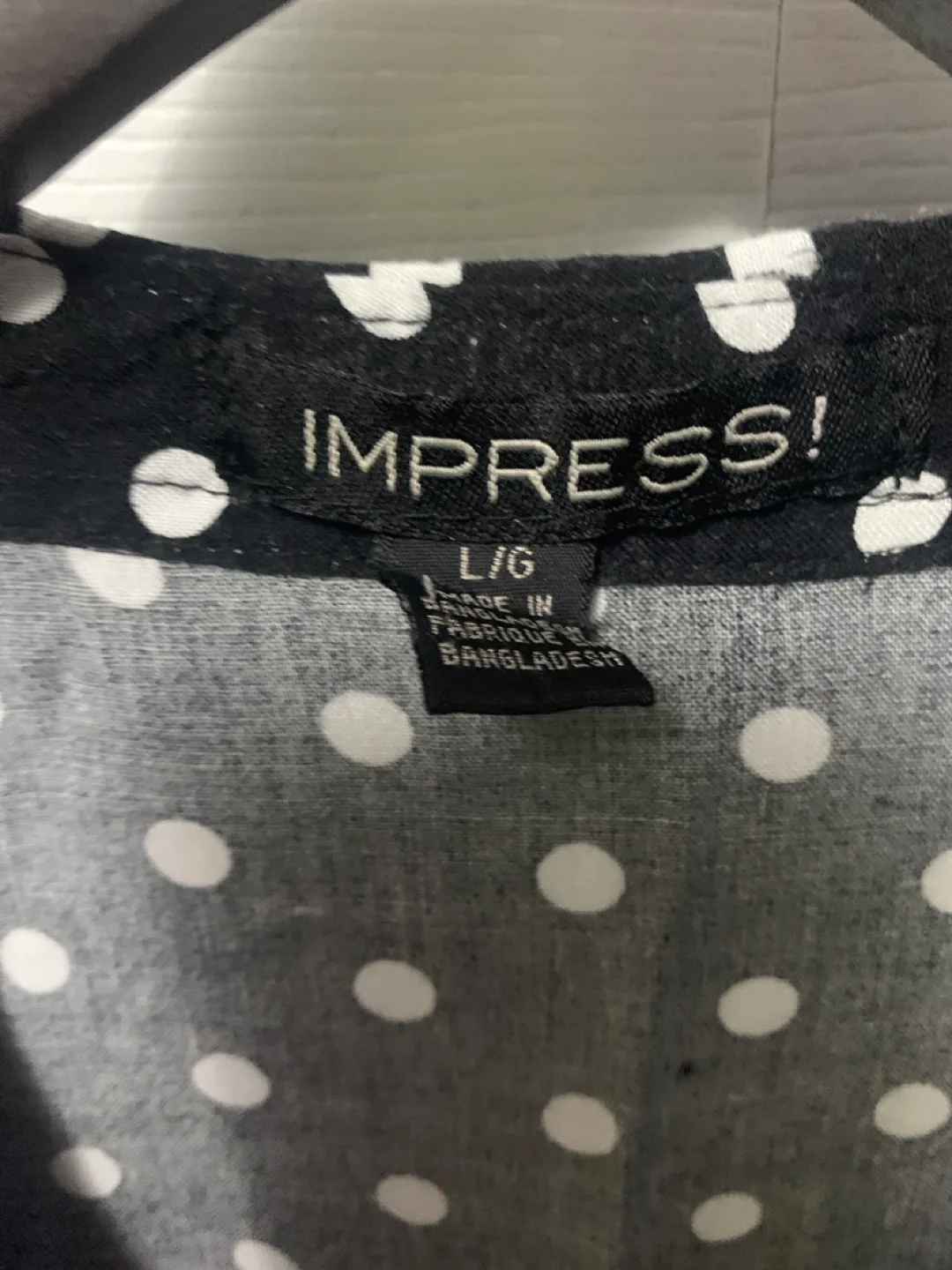 IMPRESS! Black and White Polka Dot Dress image indicator(2)