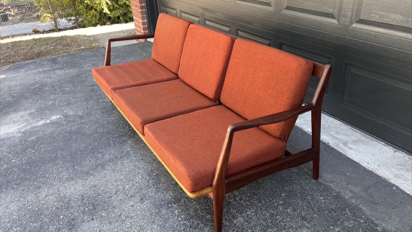 Mid-Century Modern Teak Sofa
