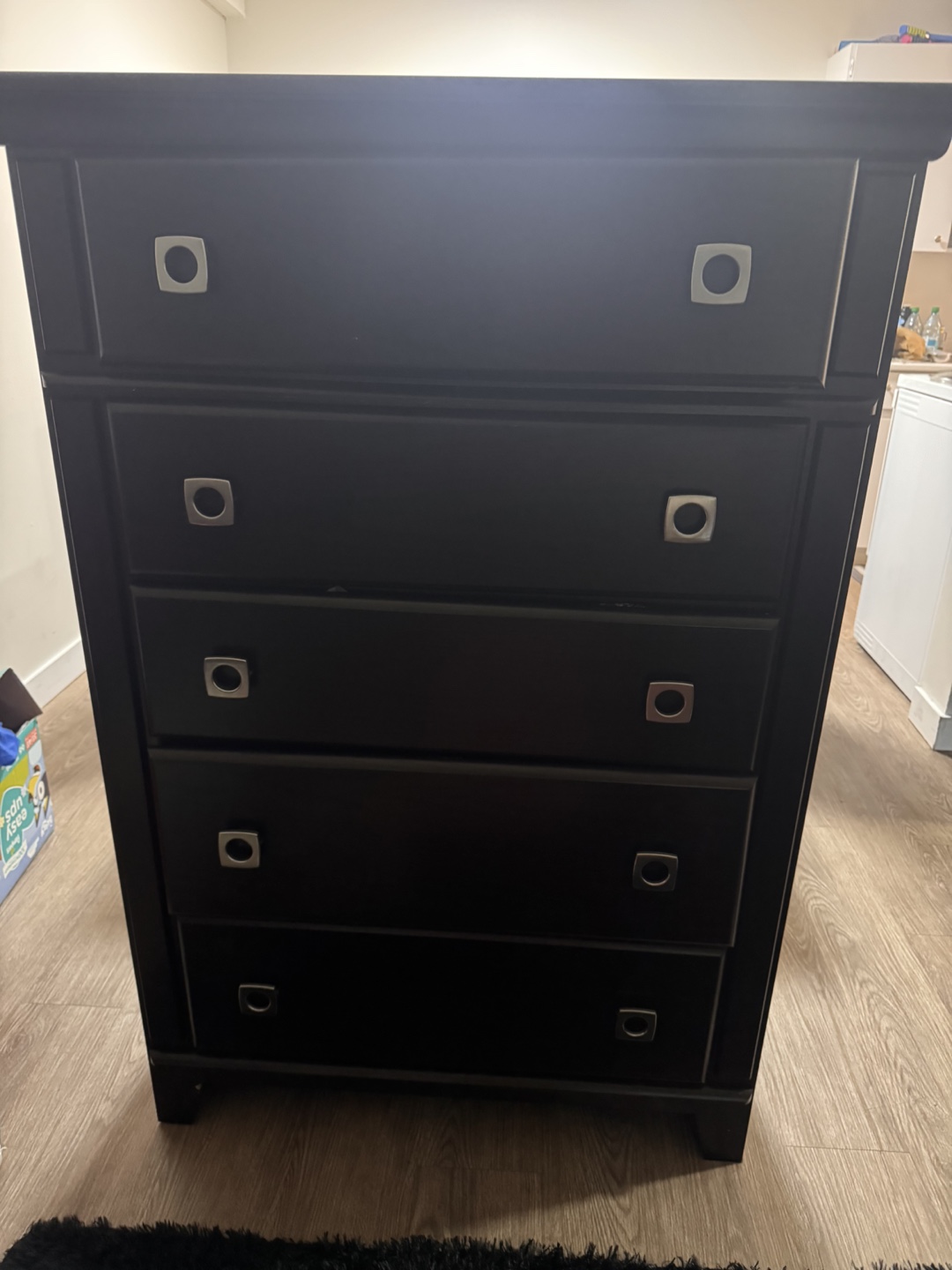 Dark Brown 5-Drawer Chest