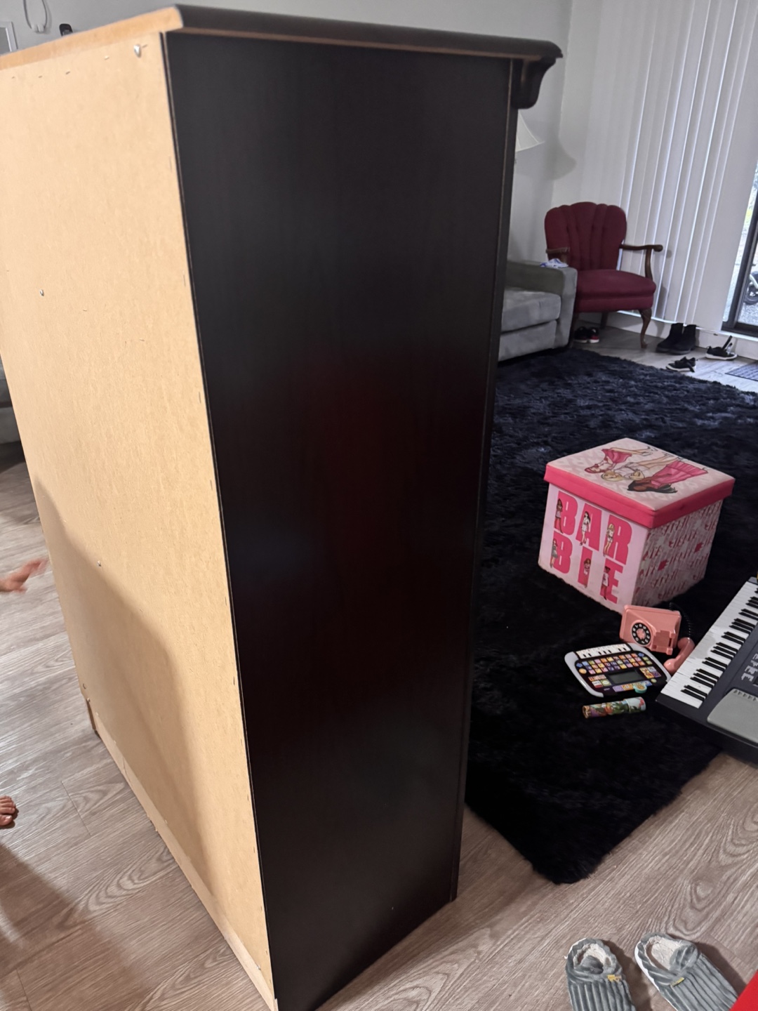 Dark Brown 5-Drawer Chest - photo 4
