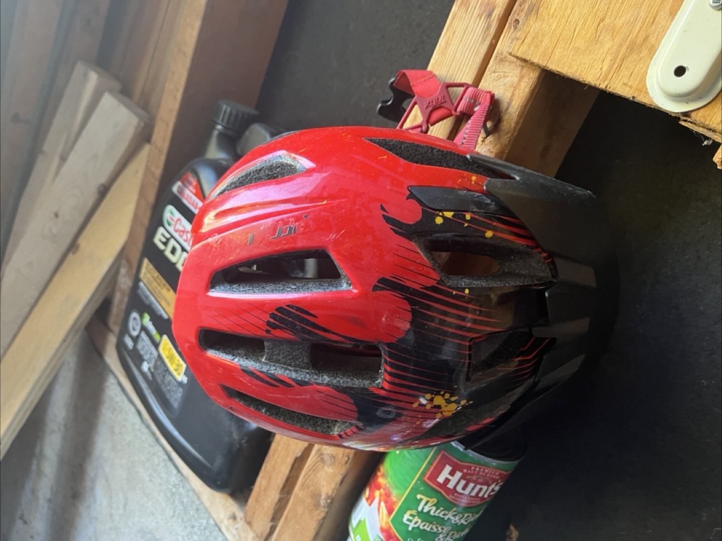 Kids' Red Bicycle Helmet