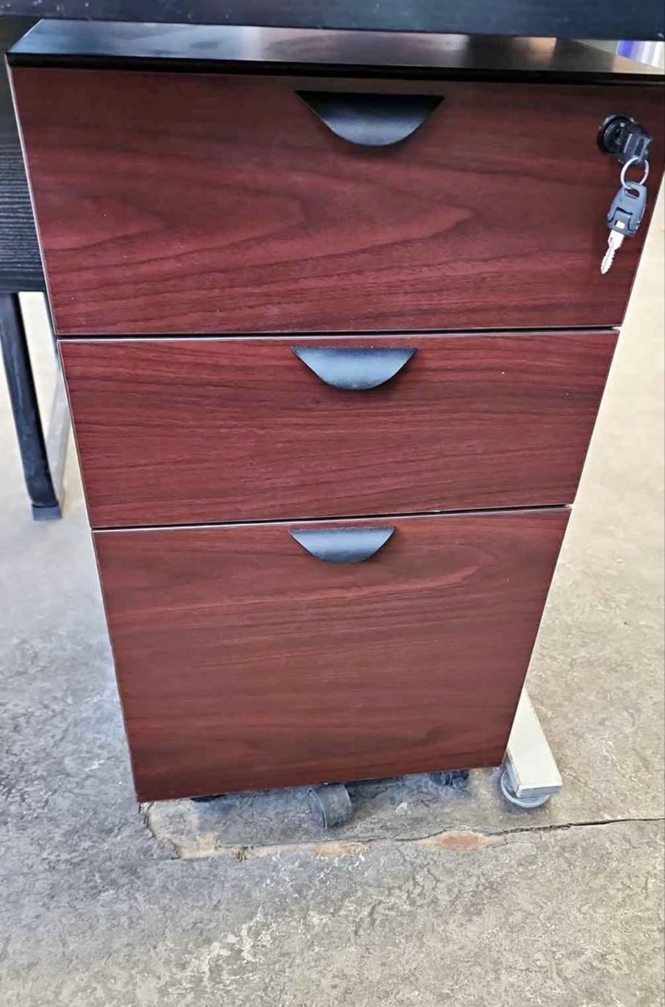 Three-Drawer Mobile Filing Cabinet