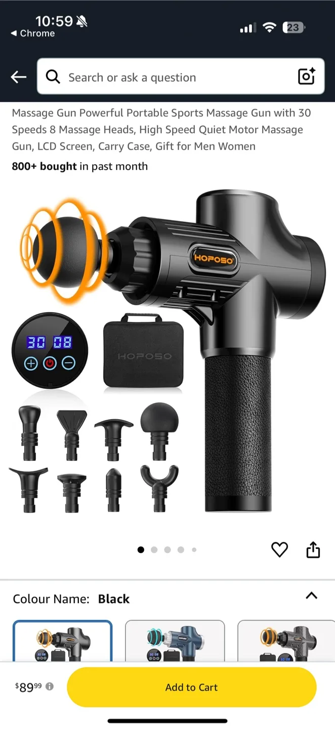 HOPOSO Massage Gun - Powerful Percussion Muscle Massager image indicator(4)