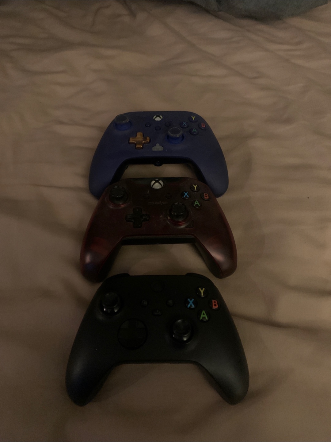 Assorted Xbox controllers