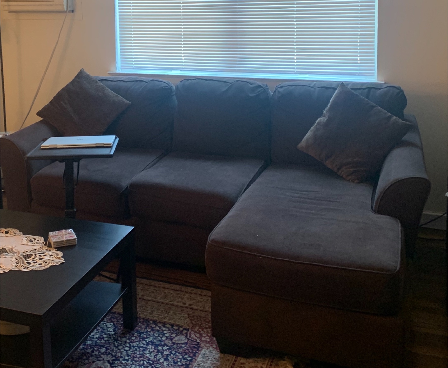 Dark Brown Sectional Sofa