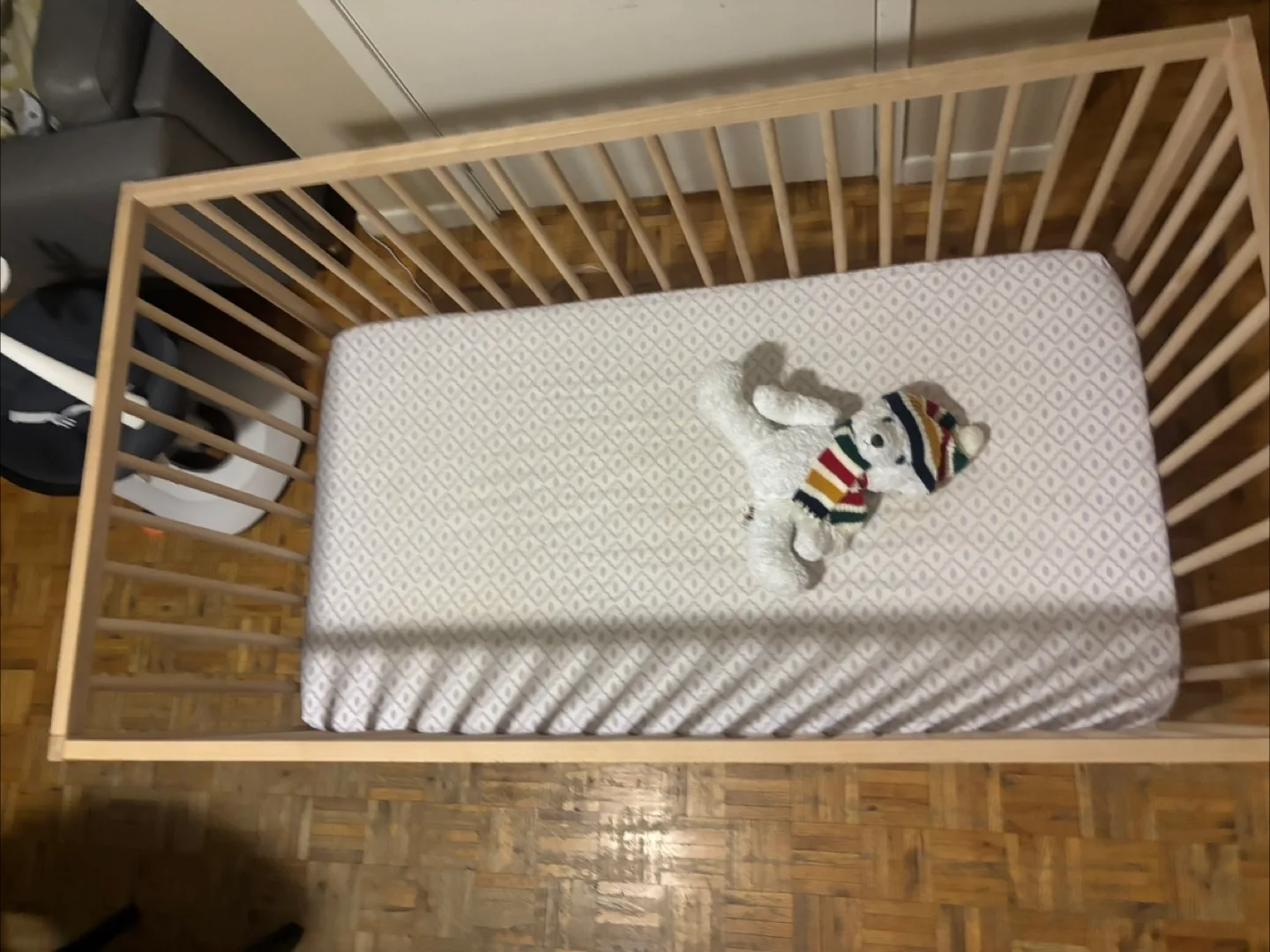 IKEA SNIGLAR Crib - Beech Wood image indicator(5)