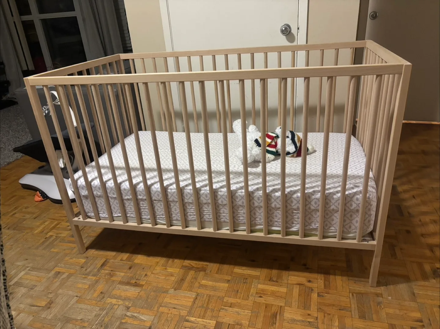 IKEA SNIGLAR Crib - Beech Wood image indicator(4)