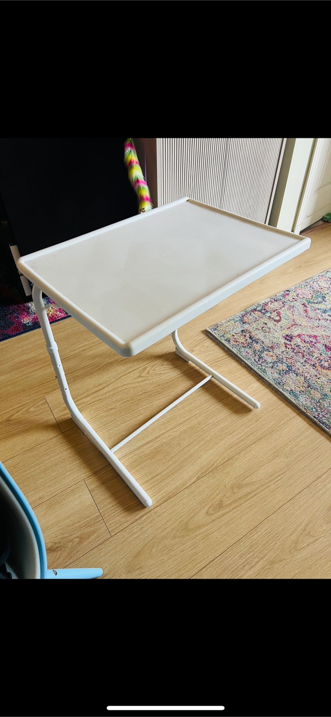 White Portable Laptop Table