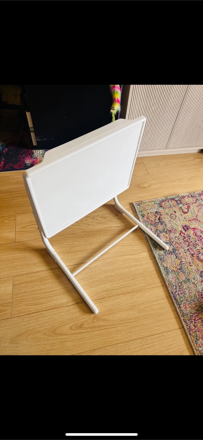 White Portable Laptop Table - photo 2