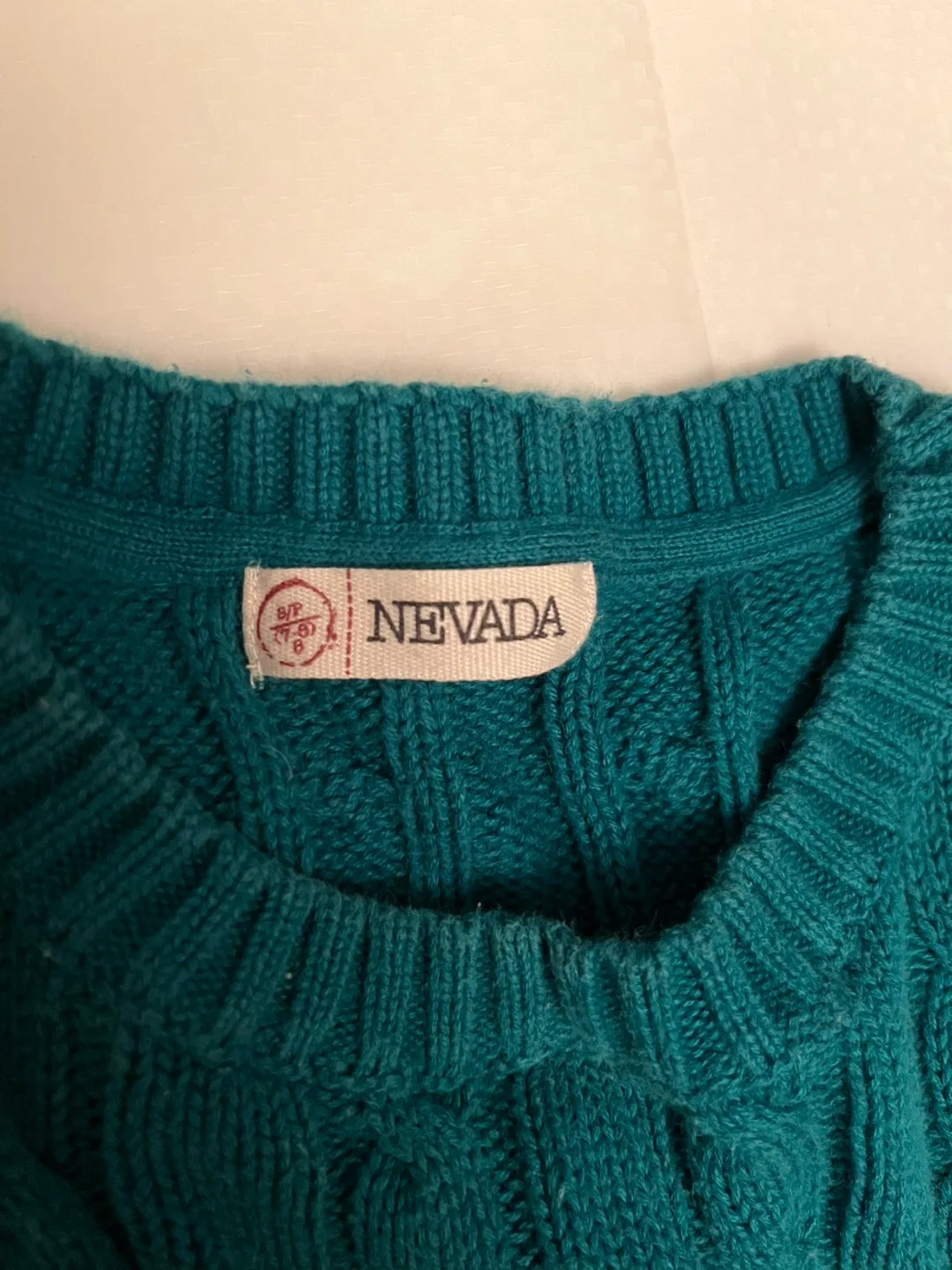 💚Boys Teal NEVADA Cable Knit Sweater image indicator(2)