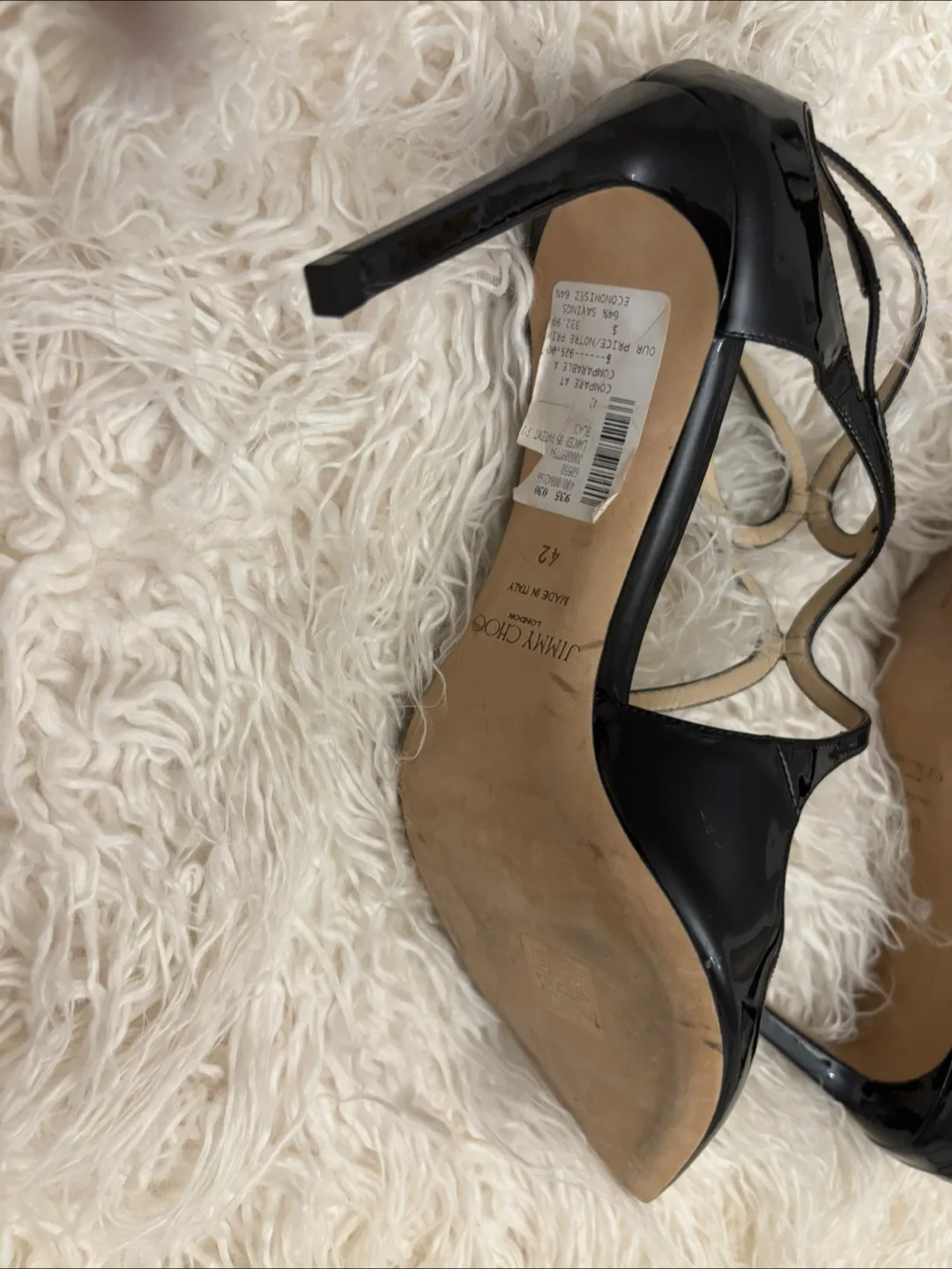 Jimmy Choo Black Patent Leather Heels Size 42 image indicator(5)