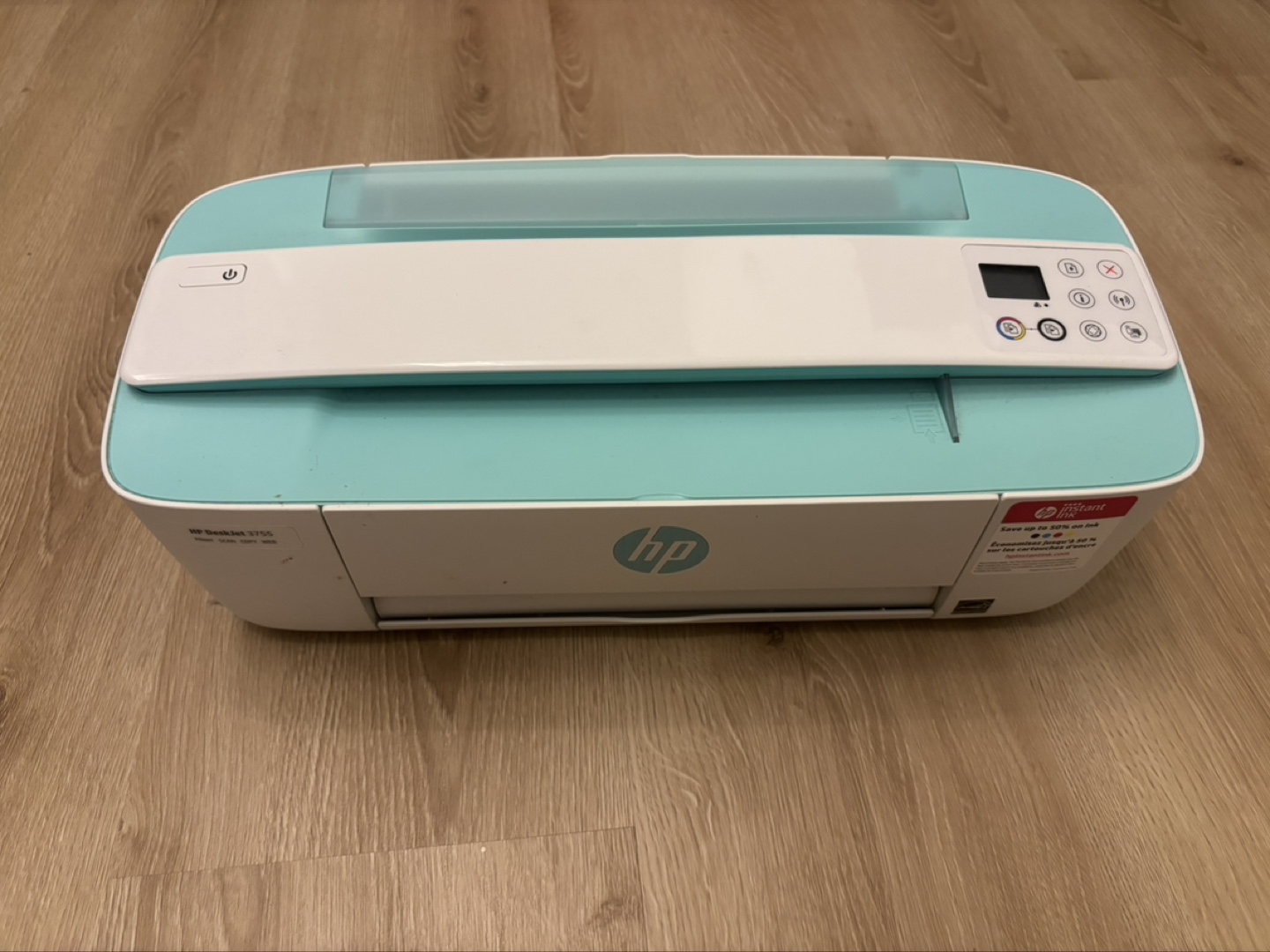 HP DeskJet 2775 All-in-One Printer - Mint Green