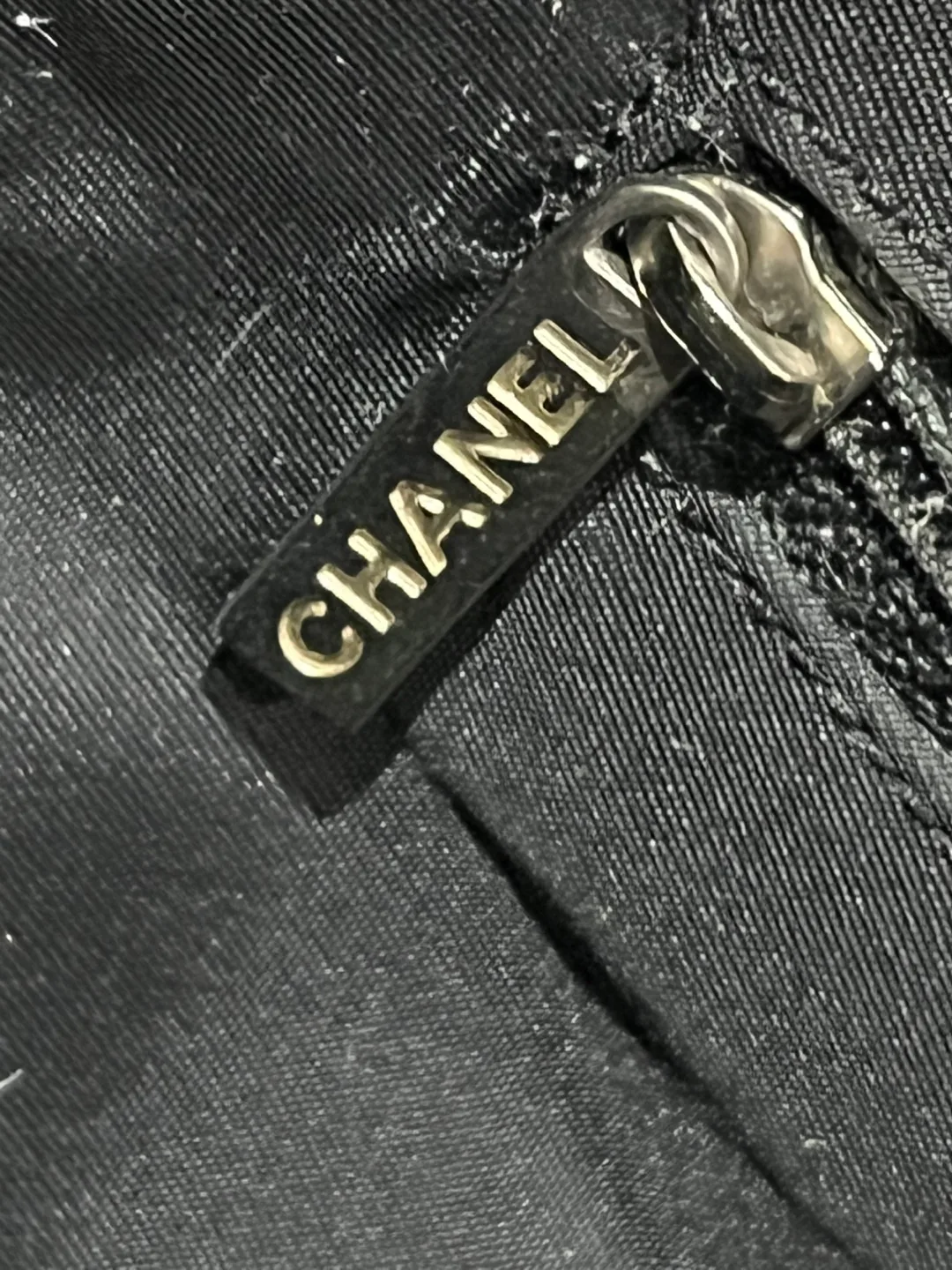 Chanel New Travel line Tote Bag Nylon Black & Brown image indicator(8)
