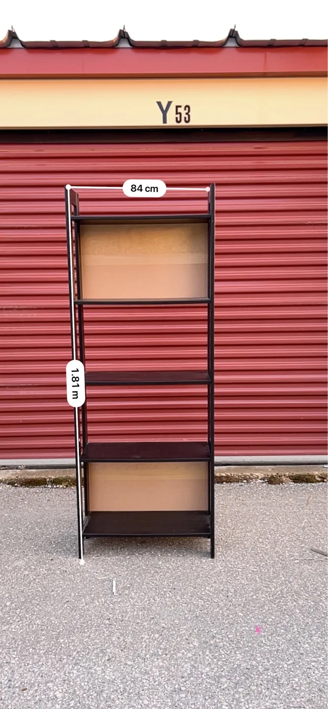 Black 4-shelf bookcase image indicator(2)