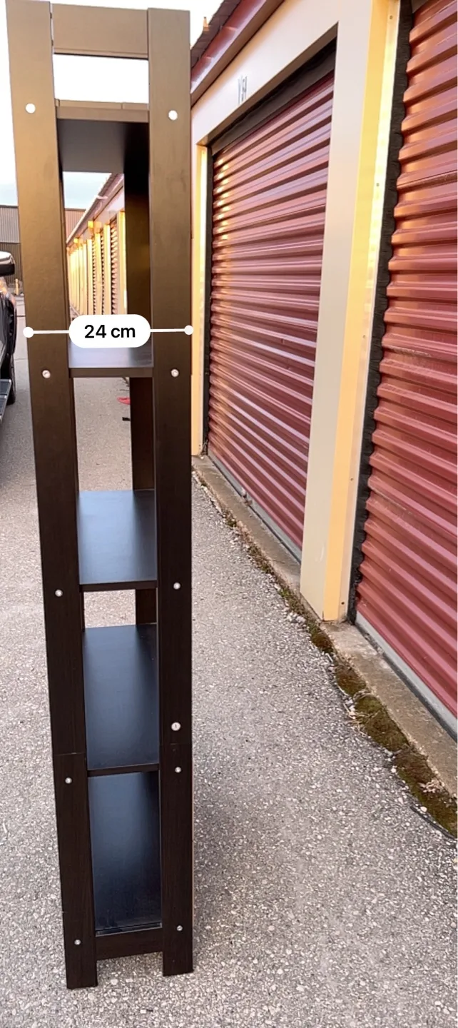 Black 4-shelf bookcase image indicator(3)