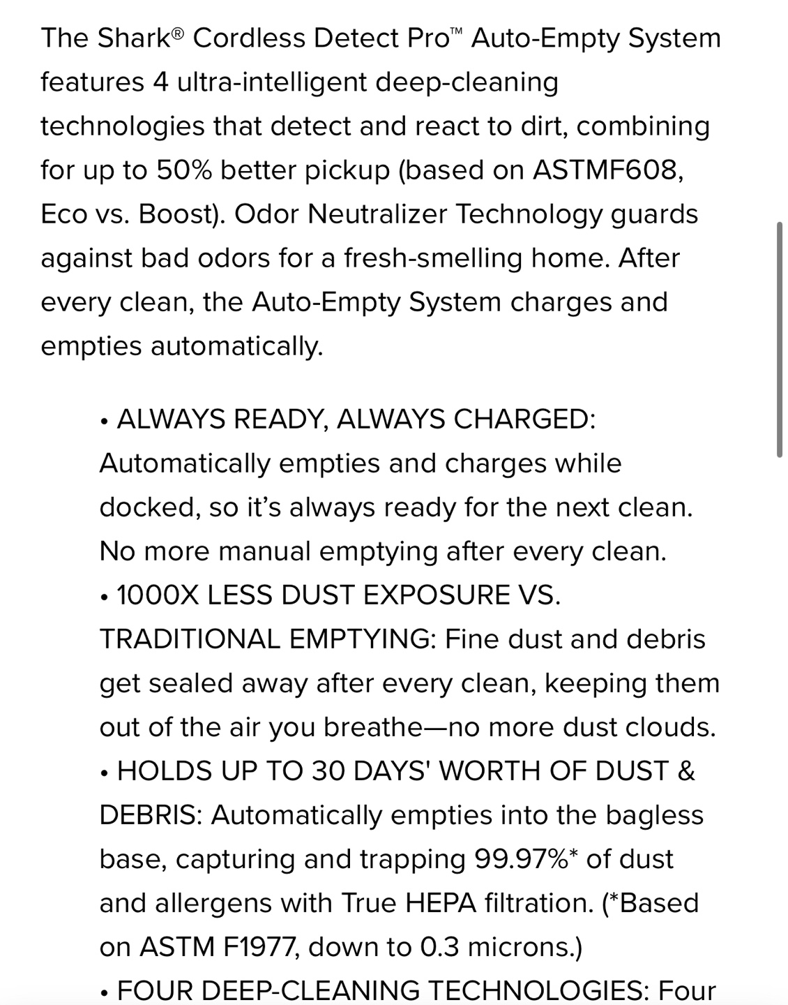 ASAP_Shark  Detect Pro Cordless  Vacuum with auto empty system - photo 3