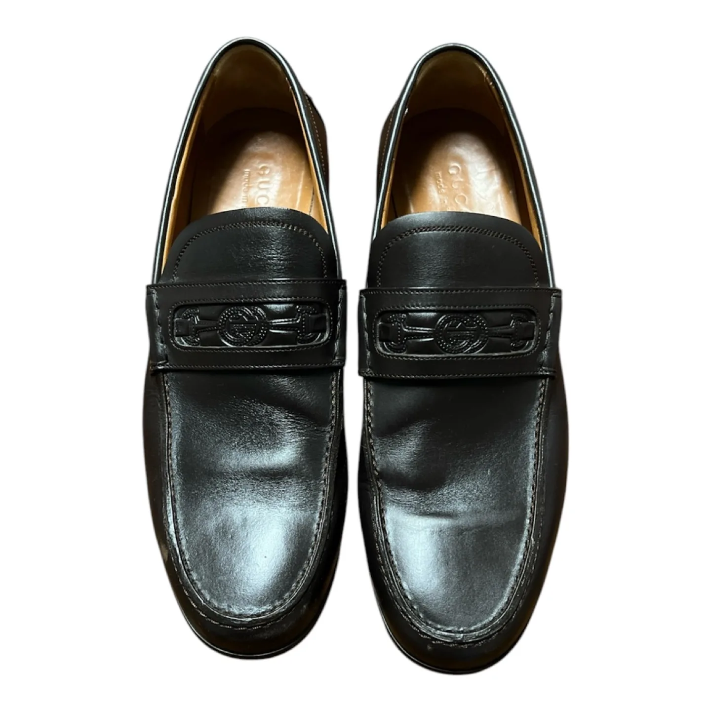 Gucci Men's Leather Loafers - GUC, 8.5 thumbnail