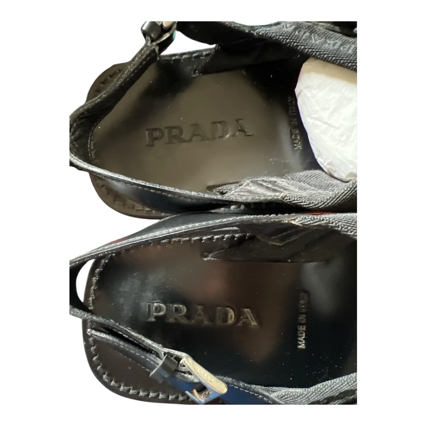 Authentic Pre-owned Prada Leather Sandals - GUC, US9 image indicator(2)