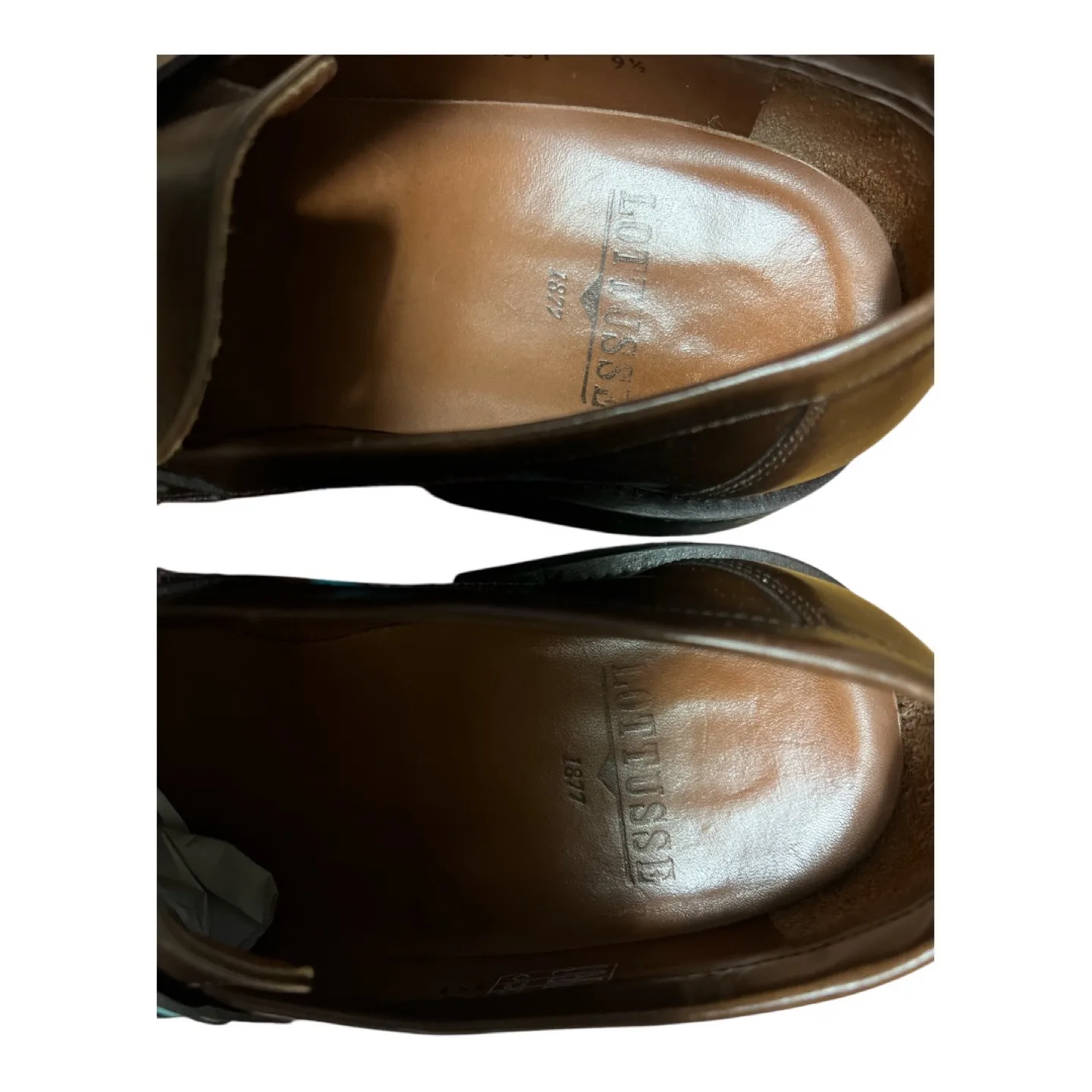 Lotusse Men's Brown Leather Penny Loafers - Size 9 1/2 image indicator(4)