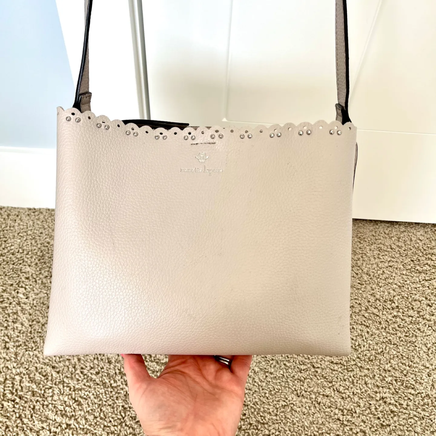 Nanette Lepore Grey / Beige Crossbody Bag image indicator(2)