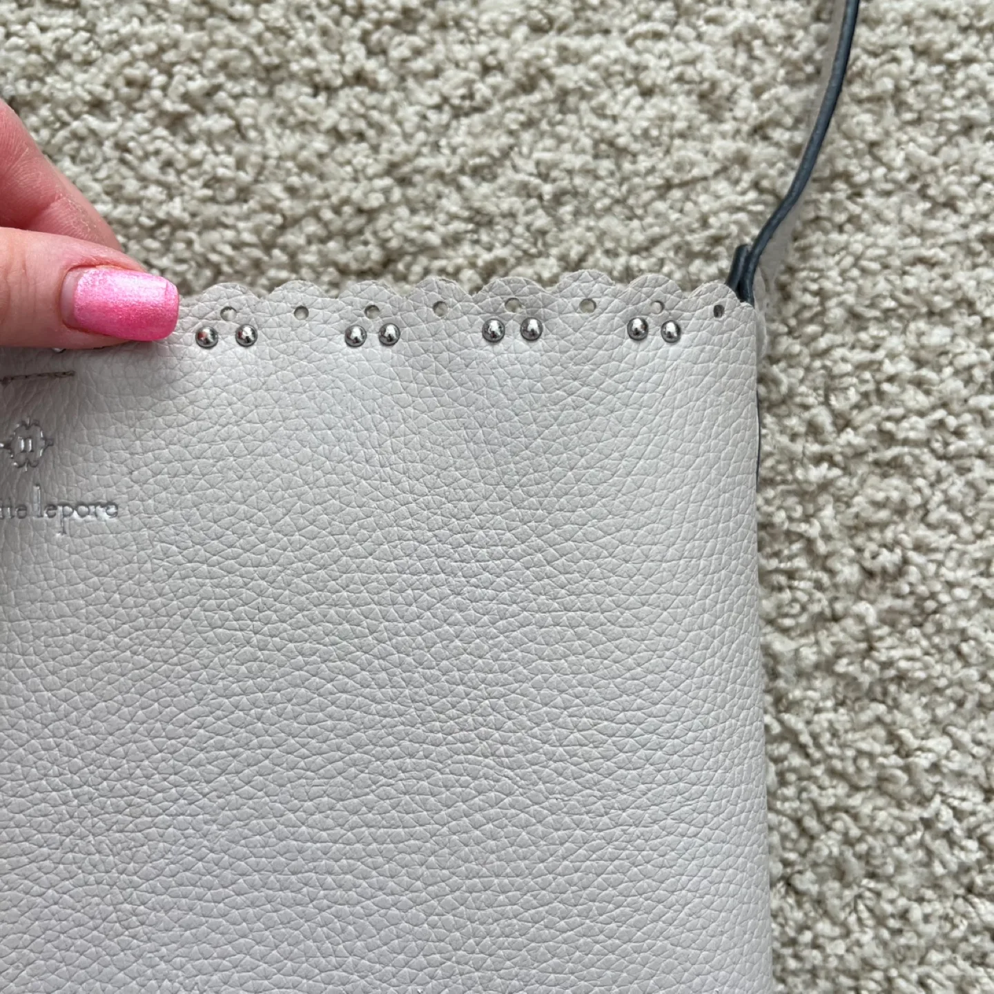 Nanette Lepore Grey / Beige Crossbody Bag image indicator(10)